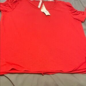 NY Collection Bright Red Women's Blouse